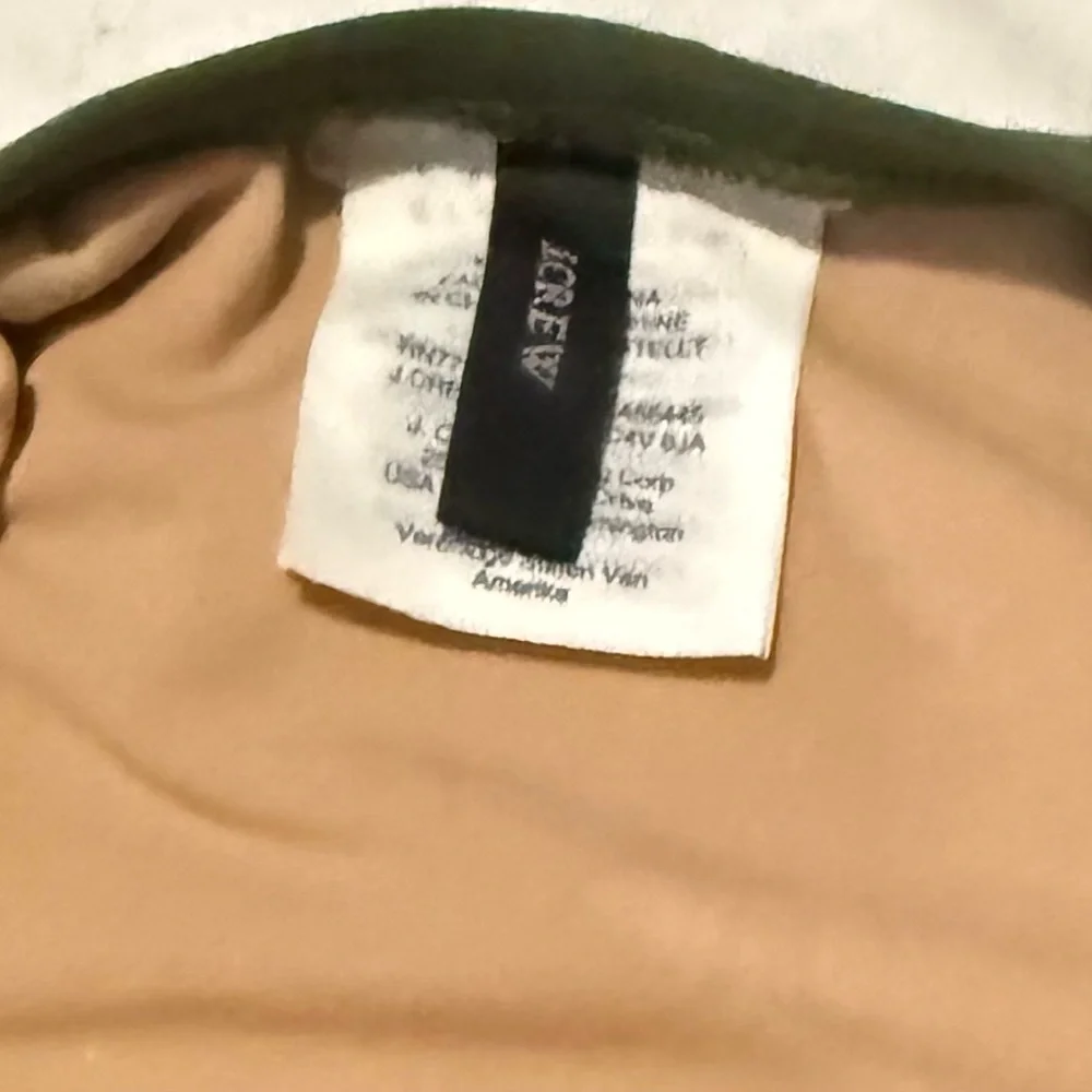 J. Crew Olive and Beige Swimsuit